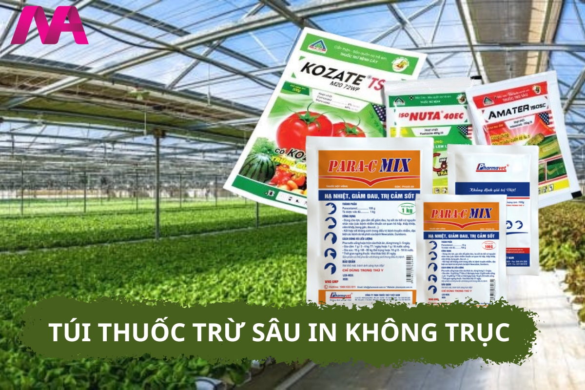 Túi thuốc trừ sâu in không trục